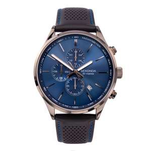 Sekonda Men's Dual Time Black Leather Strap Quartz Watch [1773.27] - £38.24 Delivered Using Discount Code @ H.Samuel