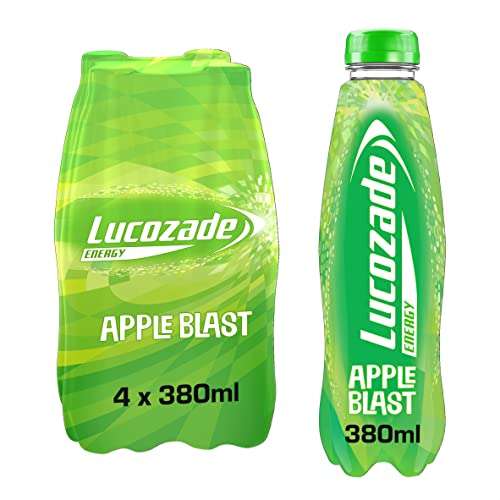 Lucozade Energy Apple Flavout, 4 x 380ml (1.70 Max S&S) Minimum order quantity: 4