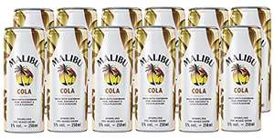 Malibu Pre-Mixed Cola Rum Can 5%, 12 x 250ml - £5.76 @ Amazon