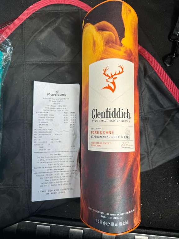Glenfiddich Fire & Cane 70cl, 700ml- Lutterworth, Leicestershire