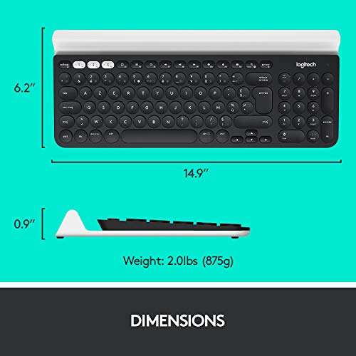 Logitech K780 Multi-Device Wireless Keyboard for Windows, Apple android or Chrome, Wireless 2.4GHz and Bluetooth £69.99 @ Amazon