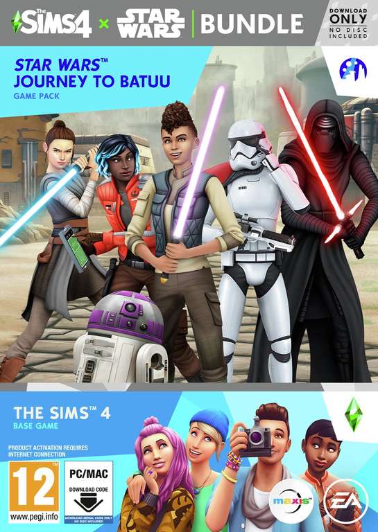 The Sims 4 Base Game + Star Wars Bundle PC Game £5.99 (free click & collect) @ Argos
