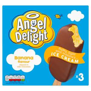 Angel Delight Banana & Milk Chocolate/Butterscotch Ice Cream Sticks 3 x 100ml 2 for £5 + £1.50 Cashback Via Shopmium App