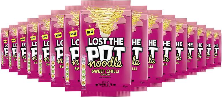 16 x Pot Noodle Lost the Pot - Roast Chicken/Curry/Sweet Chilli £8.00 / £6.80 Subscribe & Save / £5.60 Subscribe & Save w/Voucher @ Amazon