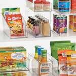 iDesign Divided Storage Container, Fridge Organiser, BPA-free Clear Drawer Organizer