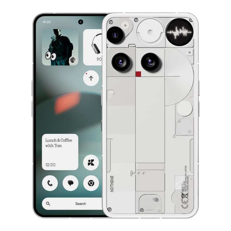 Nothing Phone 3 12GB + 256GB, Snapdragon 8s Gen 4, AMOLED 120Hz 50MP Triple Camera OIS, 5150mAh Silicon-Carbon Battery, 65W Fast Charging