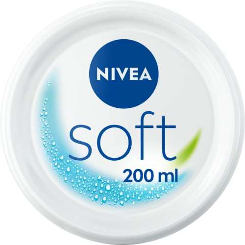 NIVEA Soft Moisturising Cream (200ml), A Moisturising Cream for Face, Body and Hands £2 @ Amazon