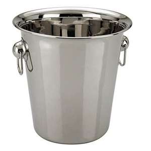 5L Stainless Steel Ice Bucket Champagne Wine Cooler with Handles Sold By Chabrias Ltd