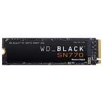 WD_BLACK 1TB SN770 M.2 2280 PCIe Gen4 NVMe Gaming SSD up to 5150 MB/s read speed 4900 MB/a write speed - £82.48 @ Amazon