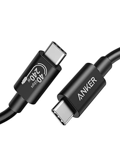 Anker 515 USB-C Cable, USB 4, 40 Gbps Data Transfer, 240W Charging
