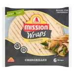 Mission Deli 6 Wheat & White / Chargrilled Wraps