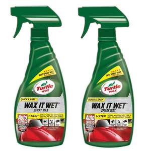 Turtle Wax Wax It Wet Liquid Car Spray Wax Easy to Use Detailer 2 x 500ml - £8.80 Delivered (With Code) @ Turtle Wax Europe / eBay