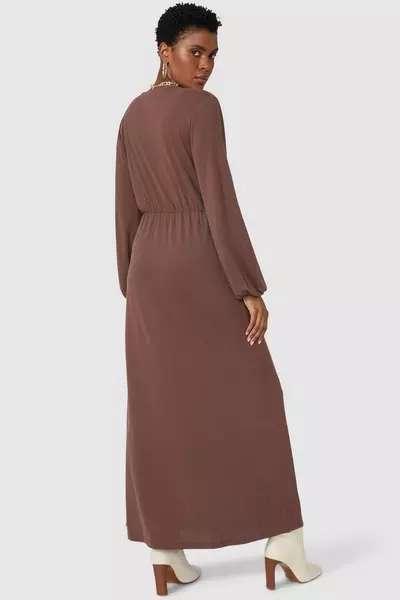 Principles Petite Soft Touch Ring Detail Midi Dress Chocolate Now £13.50 with Free Delivery Code @ Debenhams
