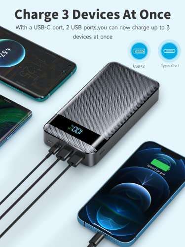 Powerbank 22.5W 30000mAh PD USB-C portable charger - £25.49 sold by Koomoony @ Amazon