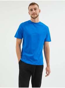 Men’s Blue Crew Neck T-shirt With Free Click & Collect