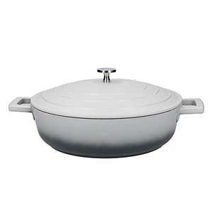 MasterClass Shallow Casserole Dish with Lid 4L/28 cm, Lightweight Cast Aluminium, Induction Hob and Oven Safe