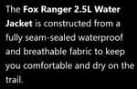 Fox Ranger 2.5L mountain bike Water Jacket Black - £59.99 Delivered @ Leisure Lakes Bikes