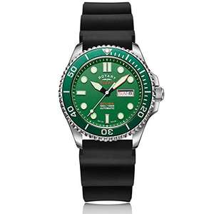 Rotary Super 7 Scuba 'Hulk' Automatic Green Dial Silicone Strap Men’s Watch S7S003S £159.99 Dispatches from Amazon Sold by Watchnation