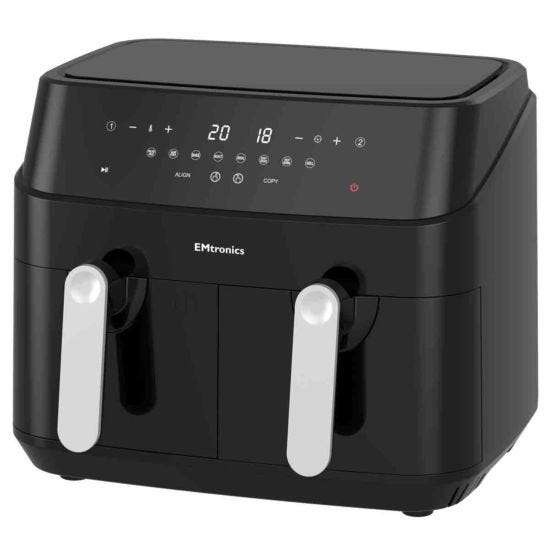 Emtronics EMAFDD9L 1750W 9L Dual Air Fryer - Black £99.99 + Free Delivery With Code @ Robert Dyas