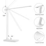 Lepro Desk Lamp, Eye Caring LED, 9W 655lm, Dimmable, 5 Brightness Levels x 3 Colour Modes in Black or White - Sold By Lepro UK FBA