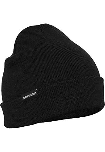 Basic Flap Beanie in Black, One Size at Amazon - Only £3.20 | hotukdeals