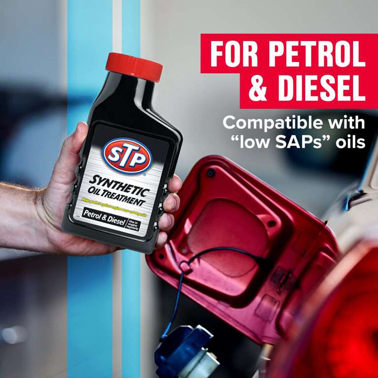 STP Synthetic Oil Treatment Petrol & Diesel Reduce Engine Wear 300ml