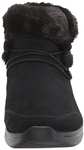Skechers Women's Go Midtown Cozy Vibes Fashion Boots (Black Suede)