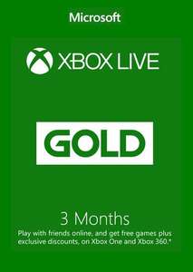 3 Month Xbox Live Gold Membership Card £6.79 @ CDKeys
