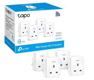 Tapo Smart Plug Wi-Fi Outlet P100 4 pack