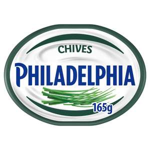 Philadelphia Chives / Sweet Chilli / Garlic & Herbs Soft Cheese 165g - Nectar Price