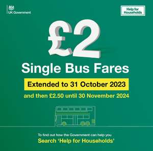 £2 Single bus fare cap until 31st October - full list of companies