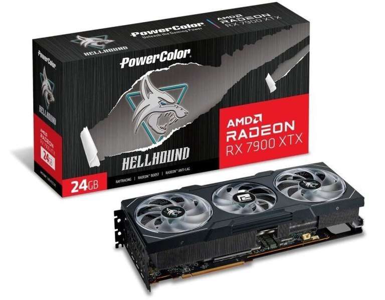 PowerColor Radeon RX 7900 XTX 24GB HellHound OC Graphics Card (with code) - sold by Ebuyer Express Shop