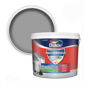 Dulux WeatherShield Concrete Grey Smooth Masonry Paint 10L n9w £30 + Free Collection (Selected Stores) @ Wilko