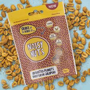 9 x Noisy Nuts Smoky Bacon Jalepeno/Sweet Thai/Pickled Onion Air Roasted Peanuts 45g(total:405g BB:30/09/2022) £5 delivered @ Yankee Bundles