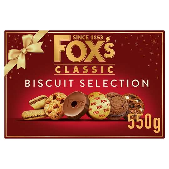 Fox's Classic Biscuit Selection 550G £3 (Clubcard Price) @ Tesco