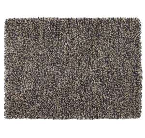 Hand Woven 100% Wool Origins Rocks Shaggy Navy Rug 160X230cm - Free Delivery With Code