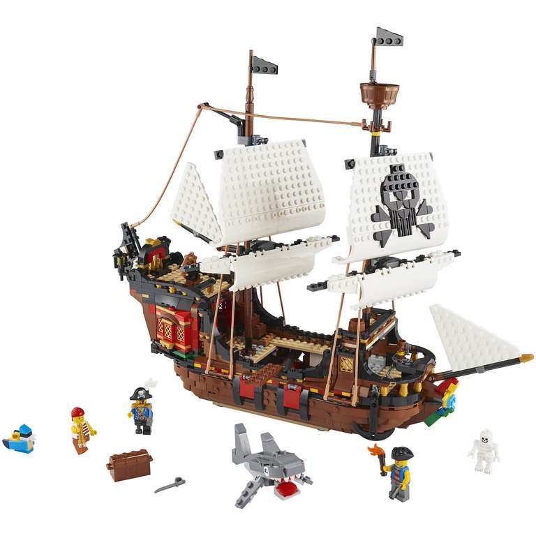 LEGO Creator: 3 in 1 Pirate Ship Toy Set (31109)