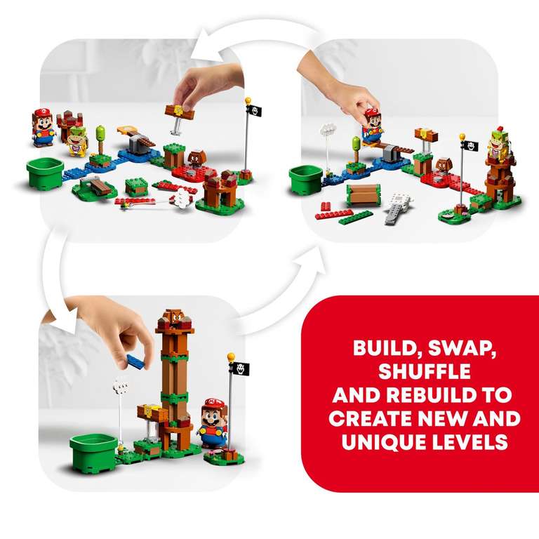 LEGO Super Mario Adventures Starter Course Toy Set - £35 + Free Click & Collect - @ Argos