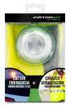 Motorkit Magnetic Emergency LED Warning Light & Reflective Safety Vest Set