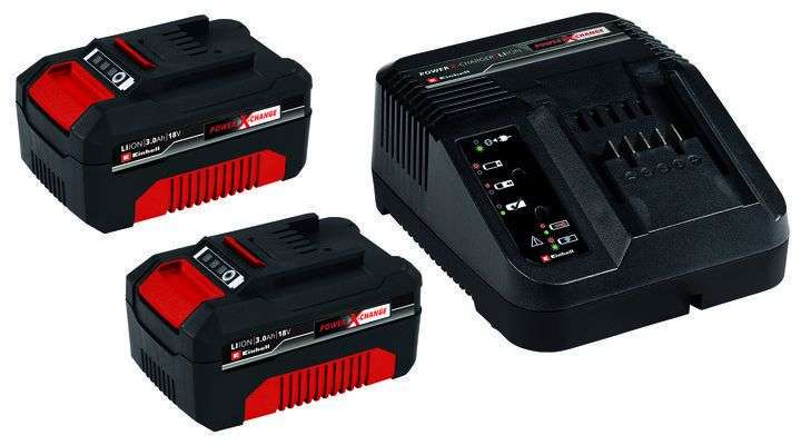 Einhell Power x-change 2x 3,0Ah battery and charger PXC Starter Kit £39.95 @ Einhell