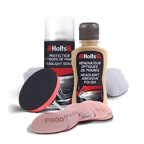 Holts Headlight Restoration Kit, Award Winning Headlamp Restoration Kit, Professional Quality Car Headlight Cleaner