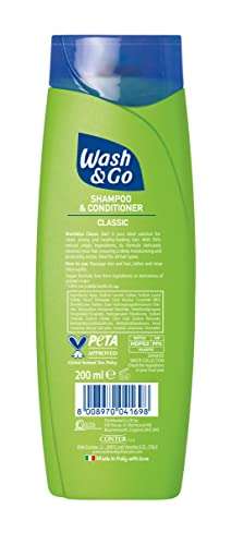 Wash & Go 2 in 1 Classic Shampoo and Conditioner X 9 bottles £9 / £7.65 Subscribe & Save at Amazon