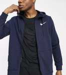 Men’s Nike Training Dri-FIT fleece zip through hoodie in navy £22.50 with code (£4.50 delivery) @ ASOS
