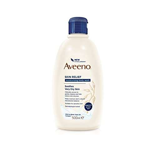 Aveeno Skin Relief Body Wash, 500ml (Pack of 1), Soothes Very Dry Skin - £5.83 @ Amazon