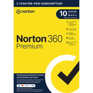 Norton 360 Premium 10 devices, 2 Years