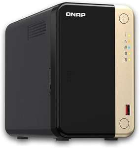 QNAP TS-264-8G | 2-Bay, Intel Quad-core CPU, 2 x M.2 Slots, 2.5GbE Desktop NAS, 2-Bay 8GB RAM