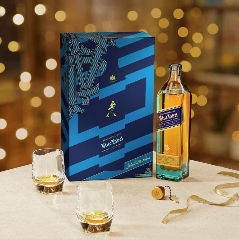 Johnnie Walker Blue Label Blended Scotch Whisky - 2 Glass Gift Pack - 2022 Edition - £139.90 / £144.85 delivered @ The Whisky World