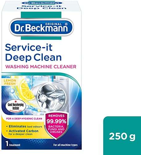 Dr.Beckmann Service-it Deep Clean Washing Machine Cleaner, 1 Treatment - £2 / £1.90 Subscribe & Save (£1.50 with 20% voucher) @ Amazon