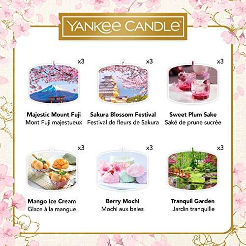 Yankee Candle Gift Set | 18 Scented Tea Lights & Holder in a Floral Gift Box | Sakura Blossom Festival Collection - £13.99 @ Amazon