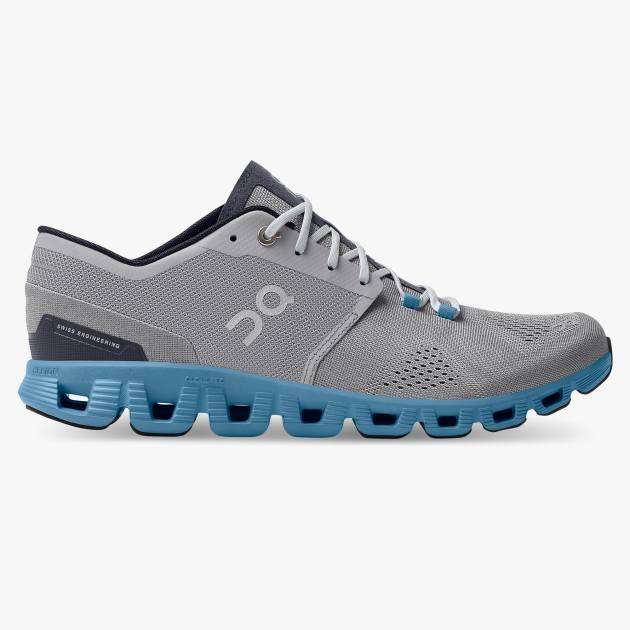 On Running Cloud X mens Running Shoes / Trainers in grey and blue - £91 delivered using code @ ASOS